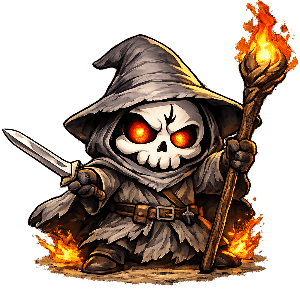 You shall not pass skeleton illustration